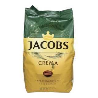Кофе Якобс Крема в зернах пакет 1000г
